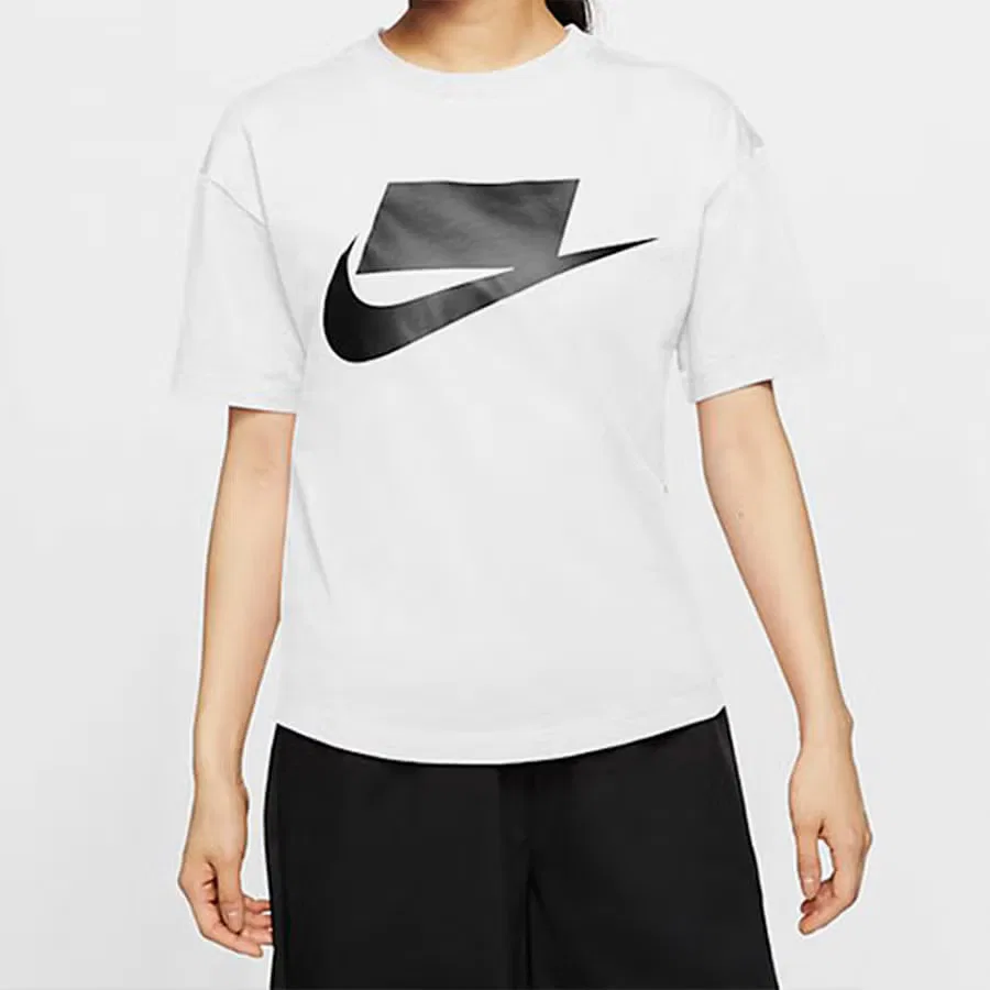 Футболка с принтом Nike Sportswear Chest Classic Large Logo, белая — фото 4