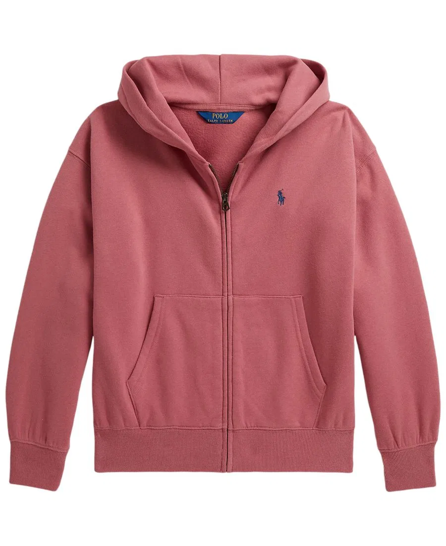 Худи с длинным рукавом, полная застежка-молния Polo Ralph Lauren, Canvas Pink — фото 4
