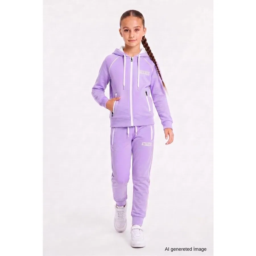 Детский спортивный костюм из дайвинга с капюшоном Athletic Pina Kids, Черный