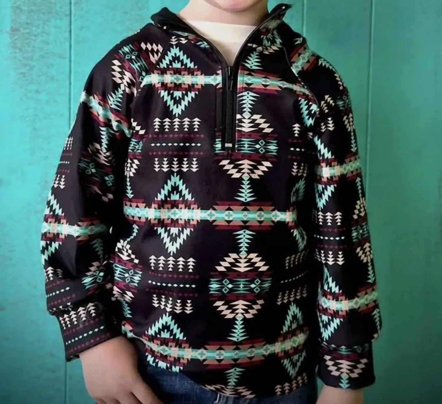 Детский свитшот с принтом Mountain Dreams Pullover Sterling Kreek, черный — фото 2