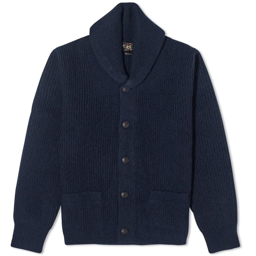 

Кардиган RRL Shawl Collar, синий