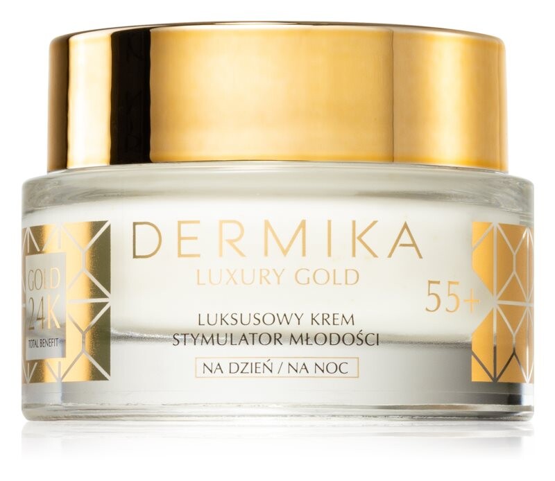 

Омолаживающий крем 55+ Dermika Luxury Gold