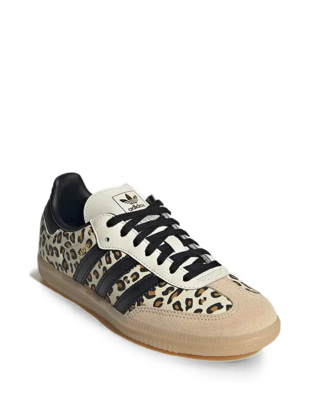 Кроссовки Samba OG с леопардовым принтом Adidas Kids, бежевый