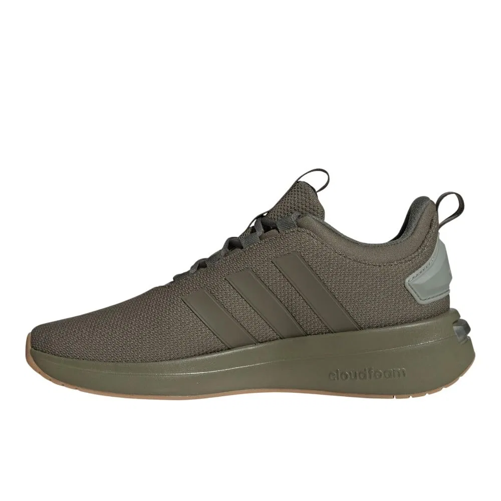 Детские кроссовки на липучке Racer Tr23 Adidas, Olive Strata Pebble Silver — фото 3