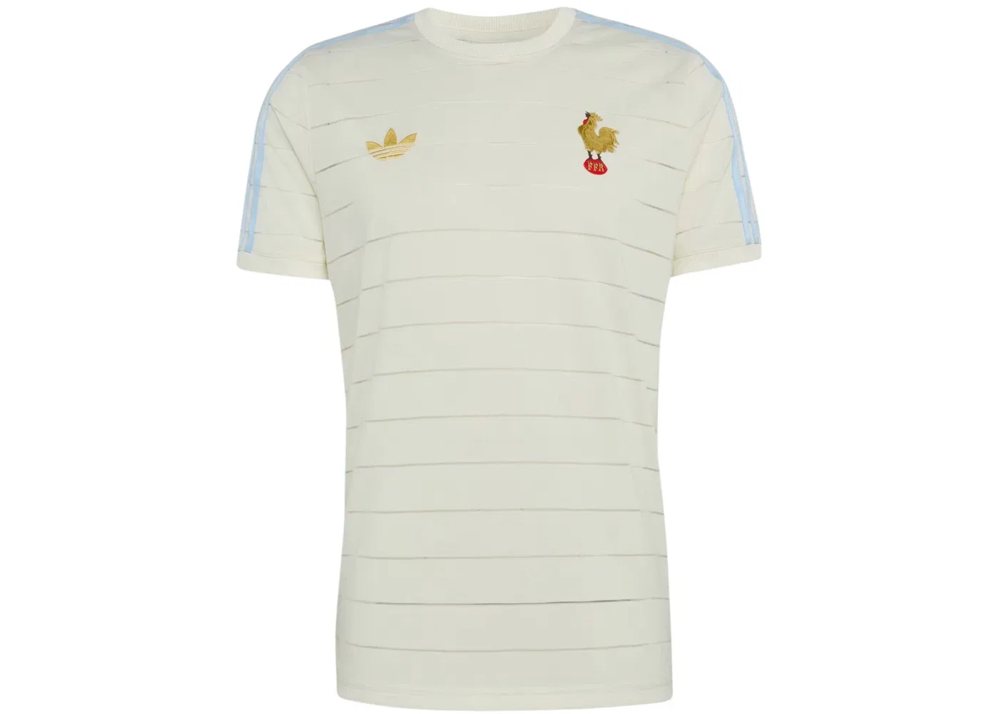 Мужская футболка с принтом Adidas France Rugby 120 Years Crunch, Off White