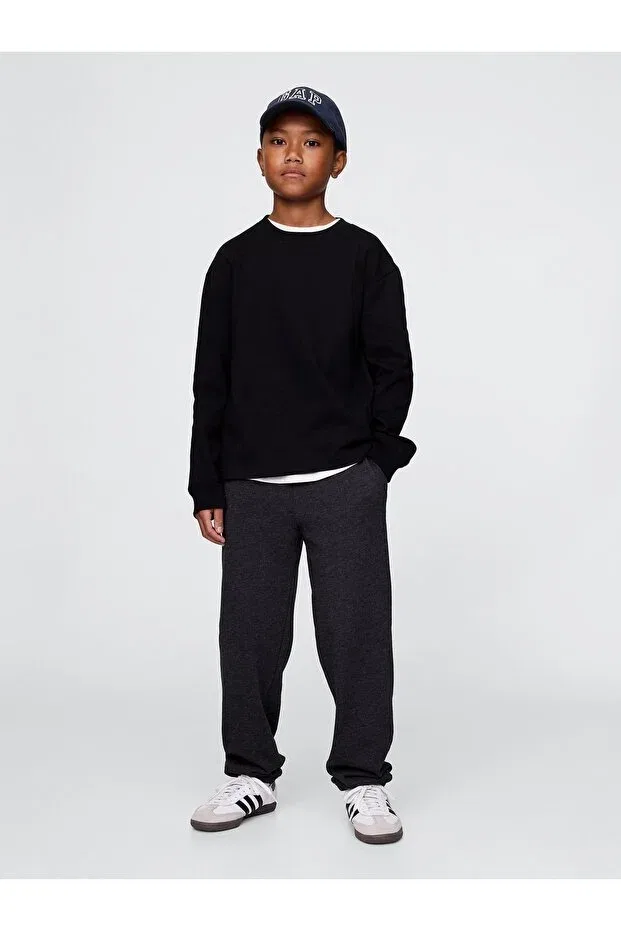 Детские спортивные штаны для мальчиков с принтом Basics Gap, Anthracite