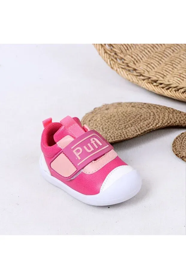 Детские ортопедические ботинки для первых шагов с липучкой Papucumun Dünyasi, Pink — фото 3