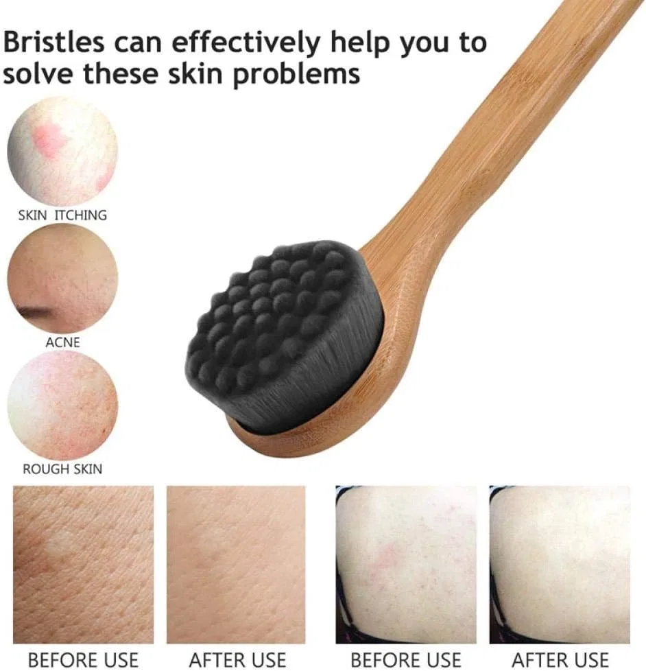 Щетка для тела Bath Brush SlimpleStudio, 40x10 см, Wood Colour — фото 3