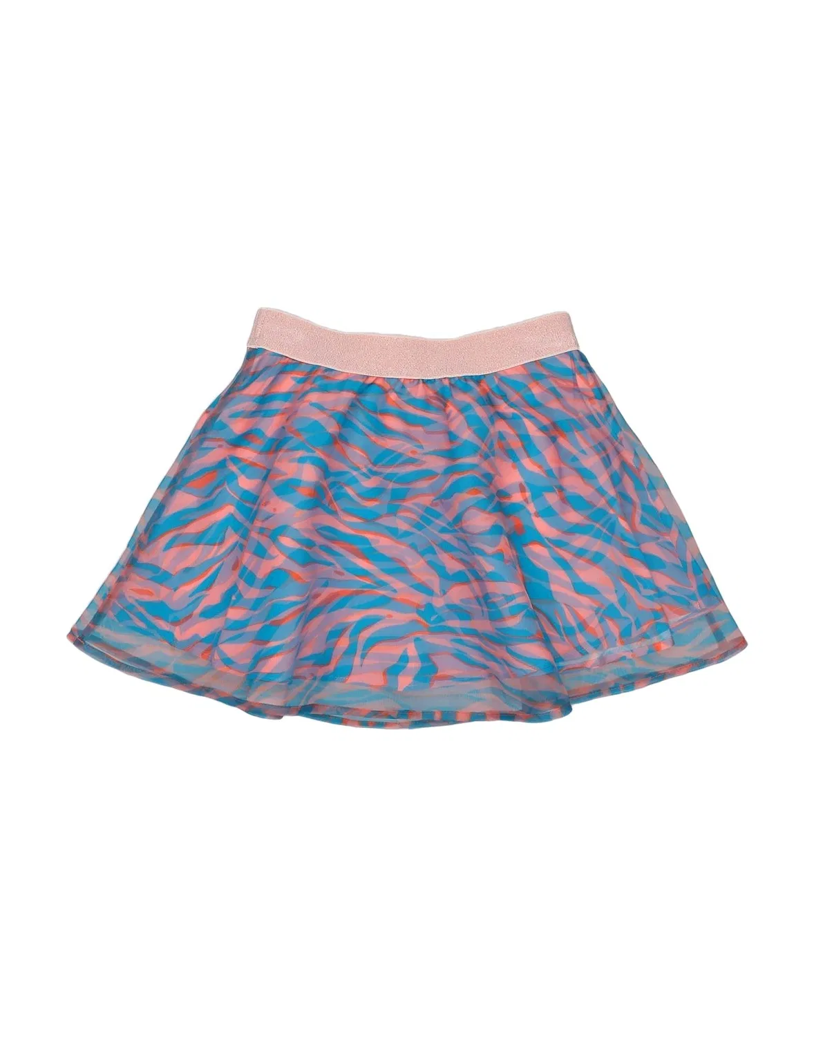 Детская юбка для девочек из органзы Mid-Rise Kenzo Kids, розовый — фото 2