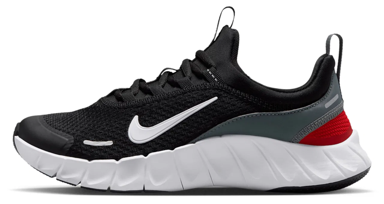 Детские кроссовки для мальчиков с гибкой подошвой Nike Free Ride, Nike, Black/White/Cool Grey — фото 2
