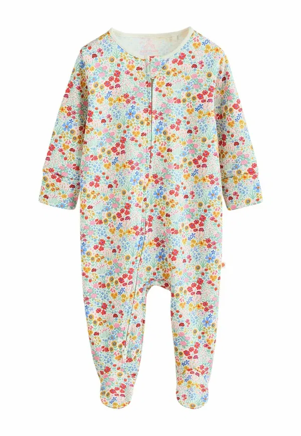 Комплект пижам с флоральным принтом Sleep Suit Next, Pink, Green, зеленый/розовый — фото 3