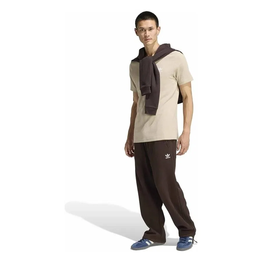 Футболка спортивная с коротким рукавом adidas Ess W Tee, Бежевый — фото 4