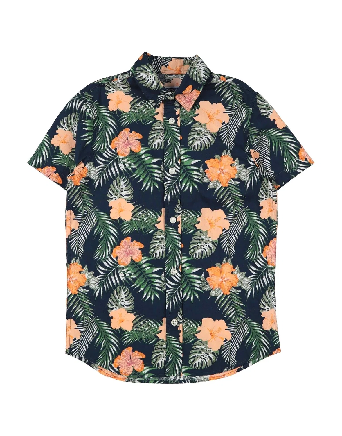 Детская рубашка с коротким рукавом Jack & Jones, темно‑синий