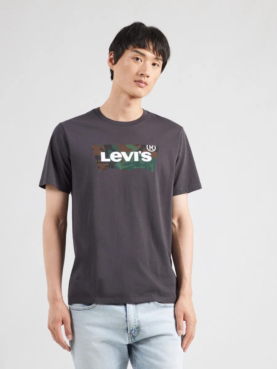 Футболка LEVI'S Regular Shirt Graphic Crewneck Tee черного цвета — фото 2