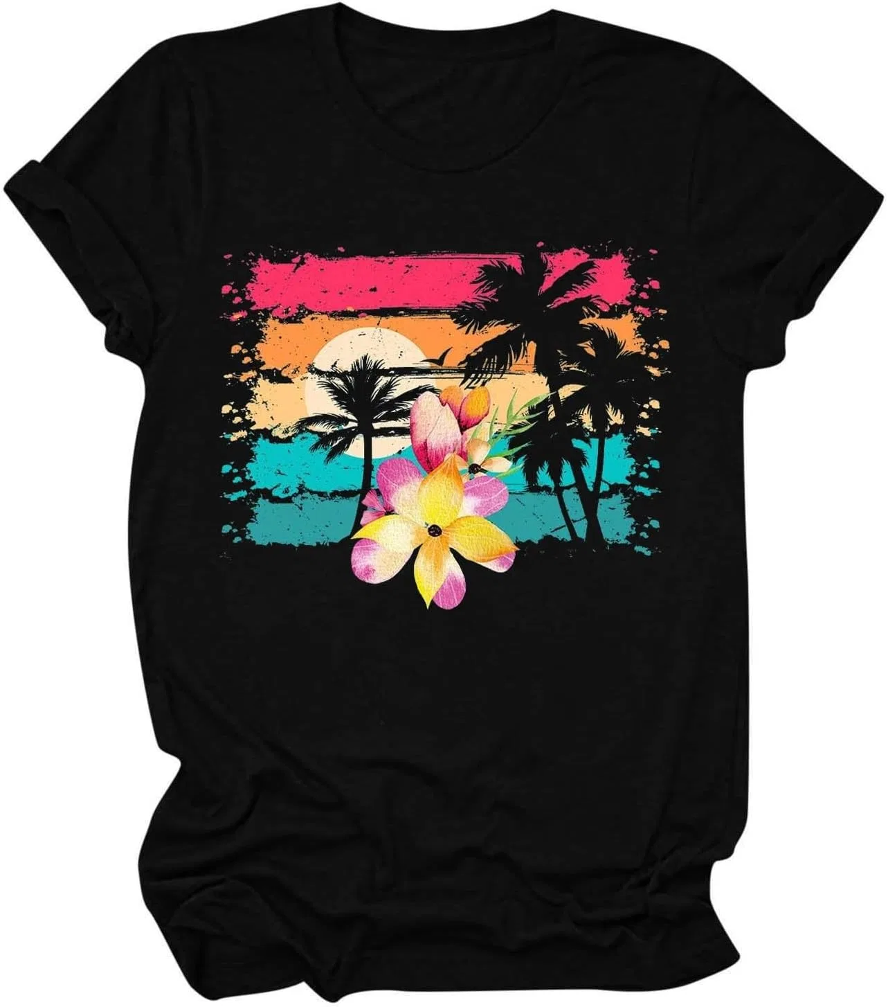 Женская футболка с пальмами Tshirts, Black