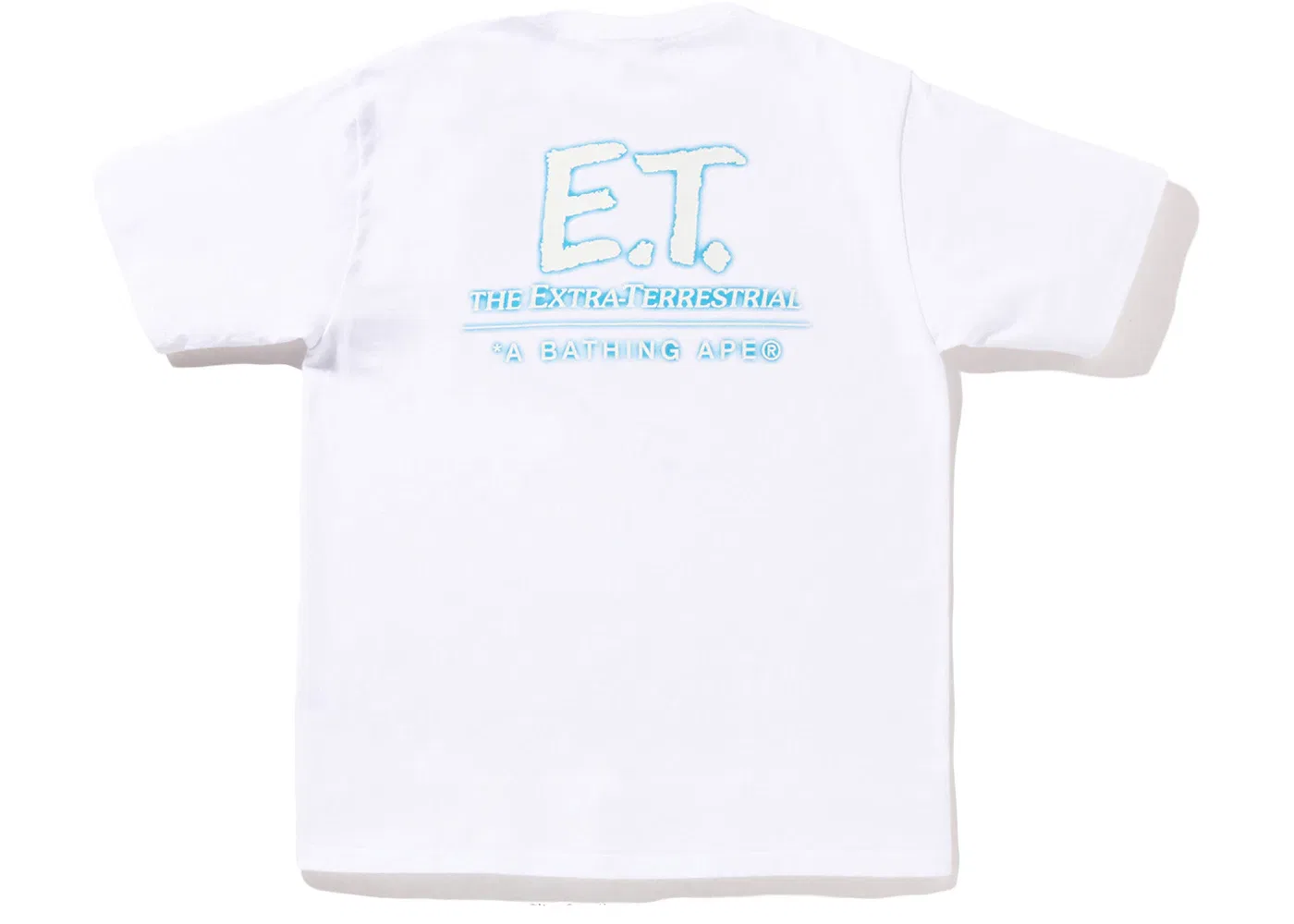 Детская футболка с принтом BAPE x E.T. Kids Ape Head Tee BAPE, White Gid — фото 2