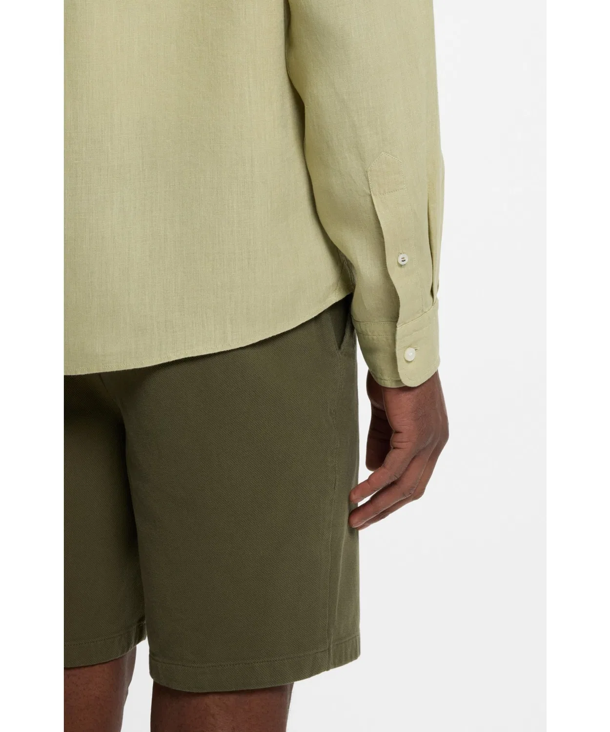 Мужская рубашка с длинным рукавомRegular Fit BOSS, Khaki — фото 3