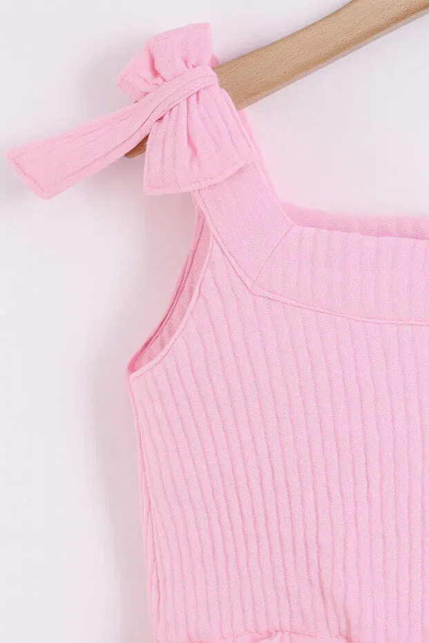 Детское платье для девочек с воланами Bow ruffle dress Pollito, Multicolor — фото 2