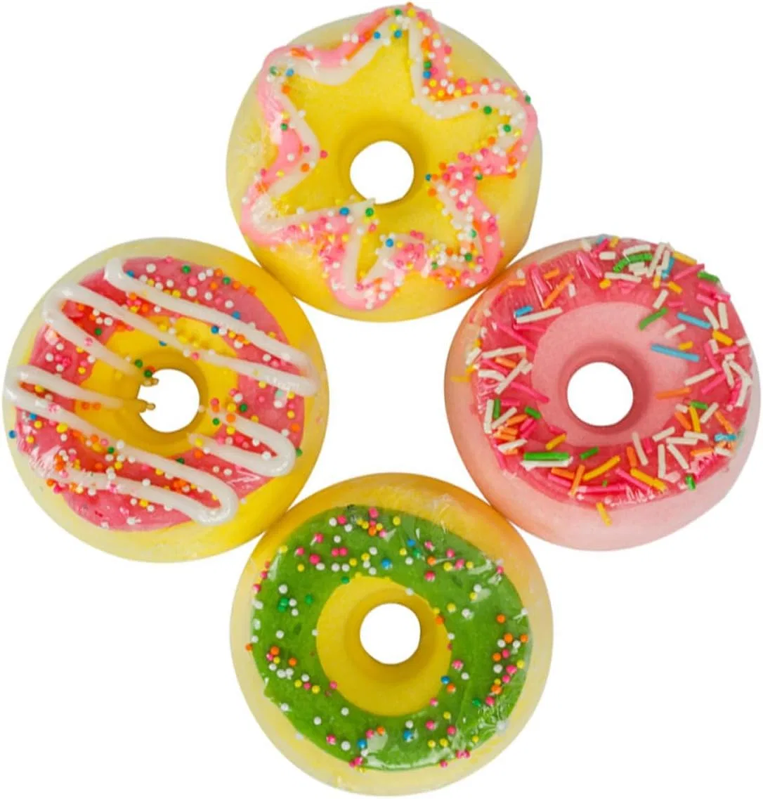 Бомбочки для ванны в форме пончика, Beaupretty, 4 шт, 100 г, Various Colours