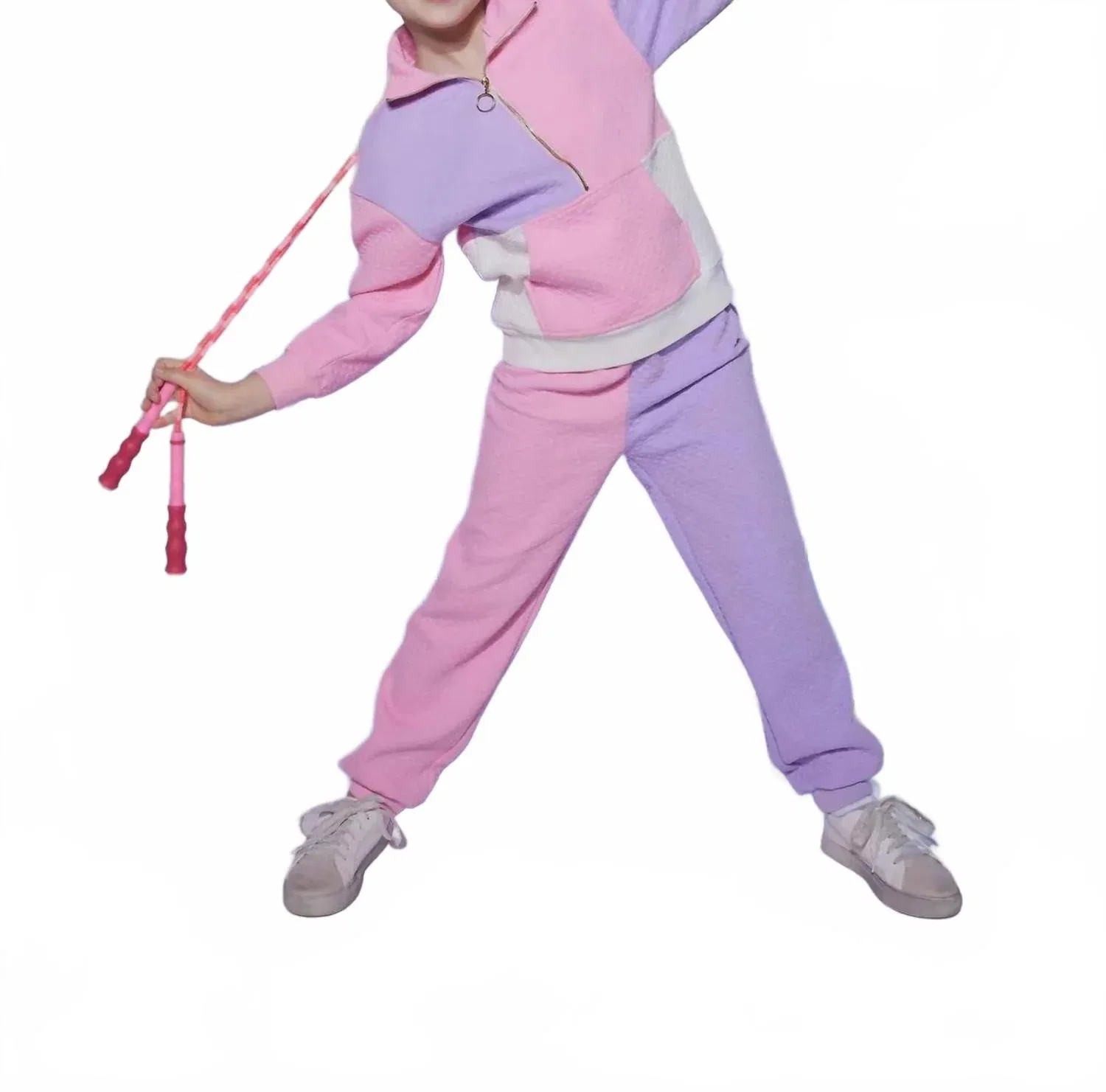 Детские джоггеры с цветными блоками Color Block Jogger Bisby, Pink/Lilac