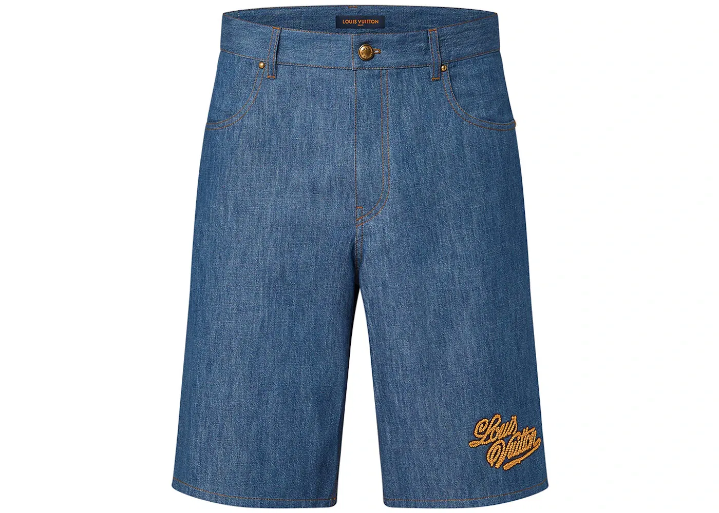 Мужские шорты хлопковые Shorts Louis Vuitton, Indigo
