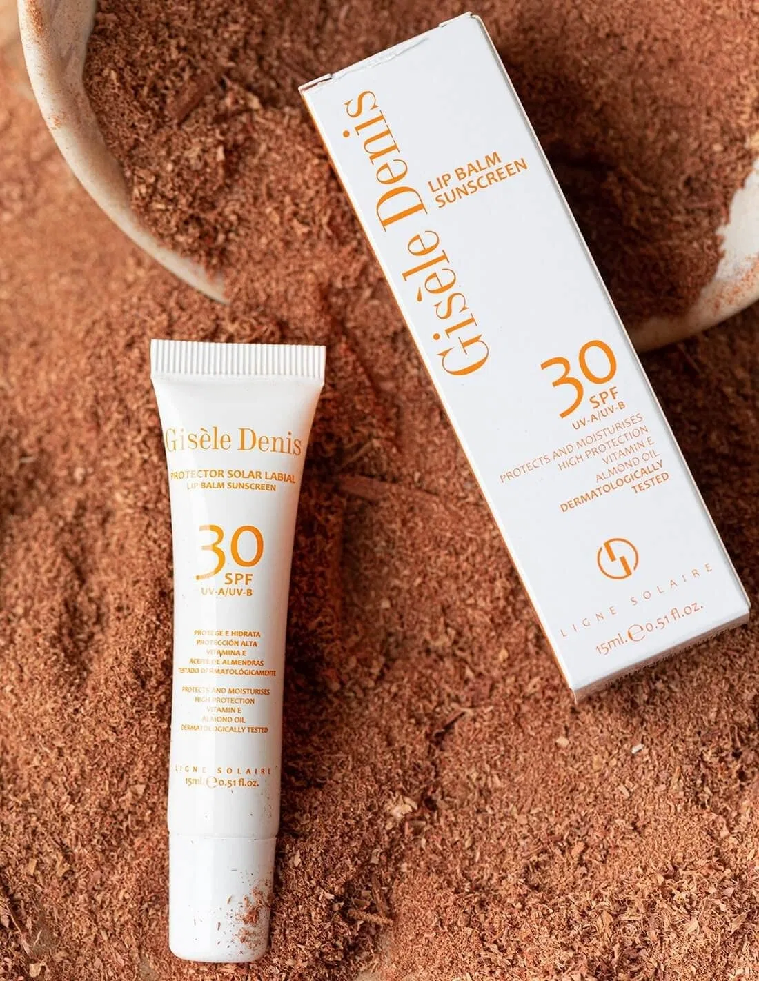 Солнцезащитный бальзам для губ SPF 30, Gisele Denis, 15 мл — фото 3