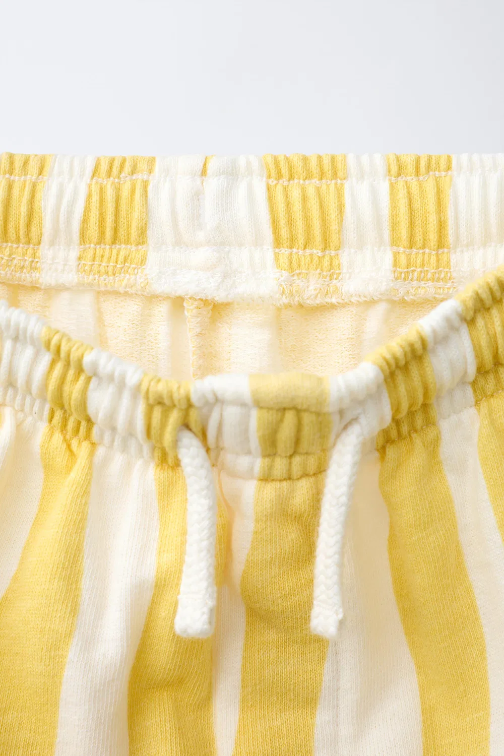 Брюки в волнистую полоску ZARA, Yellow — фото 3
