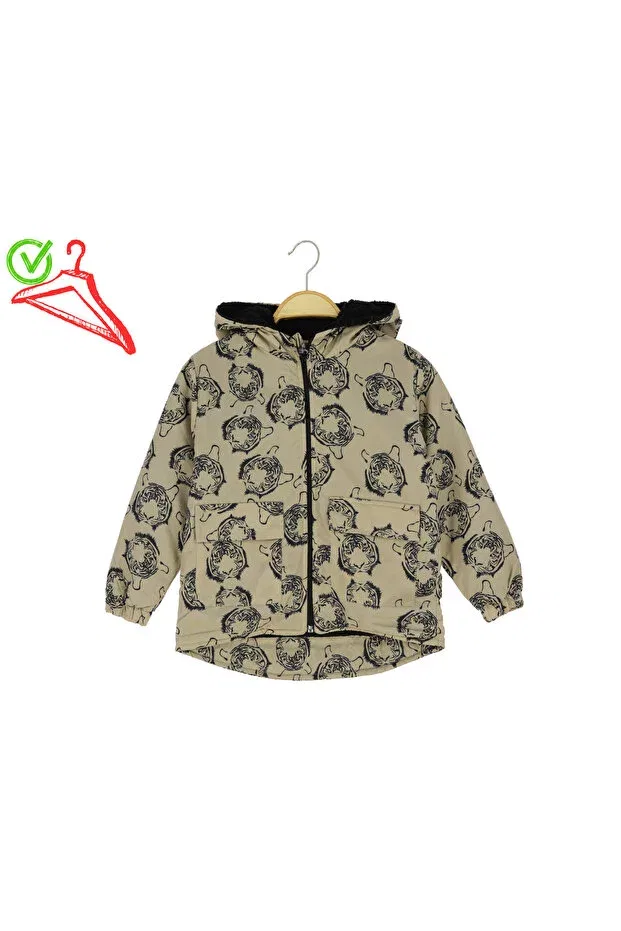 Детское пальто для девочек с капюшоном Crassi, Beige