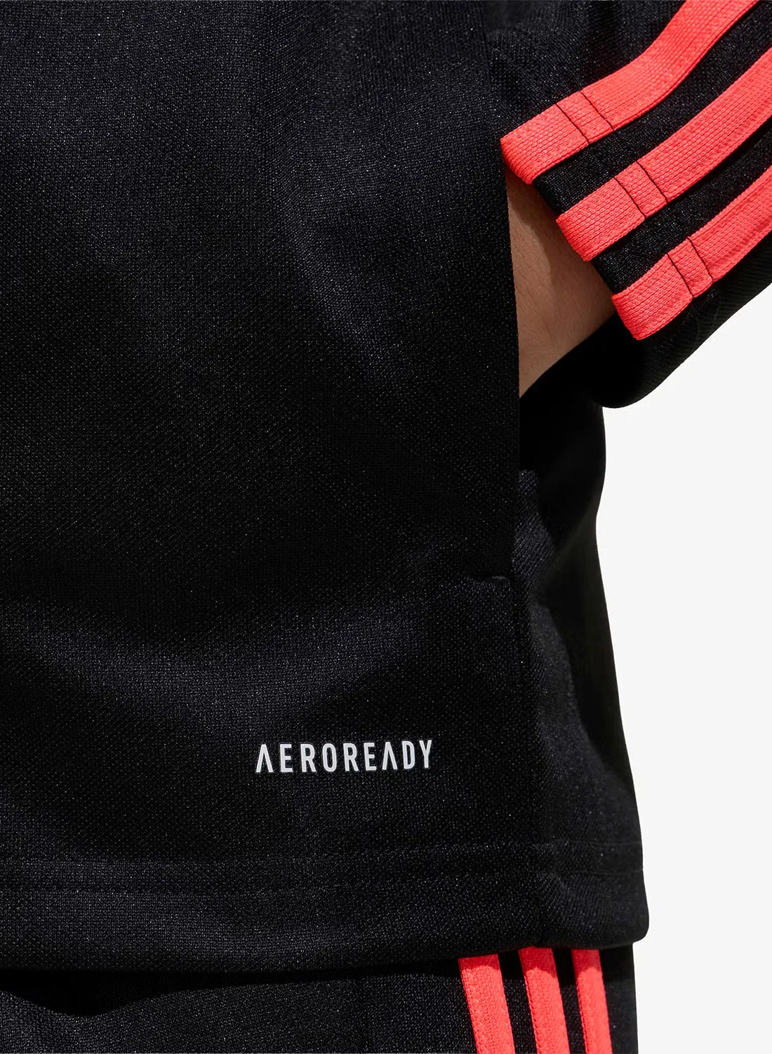 Куртка тренировочная детская с длинным рукавом f50 Adidas, черный — фото 4