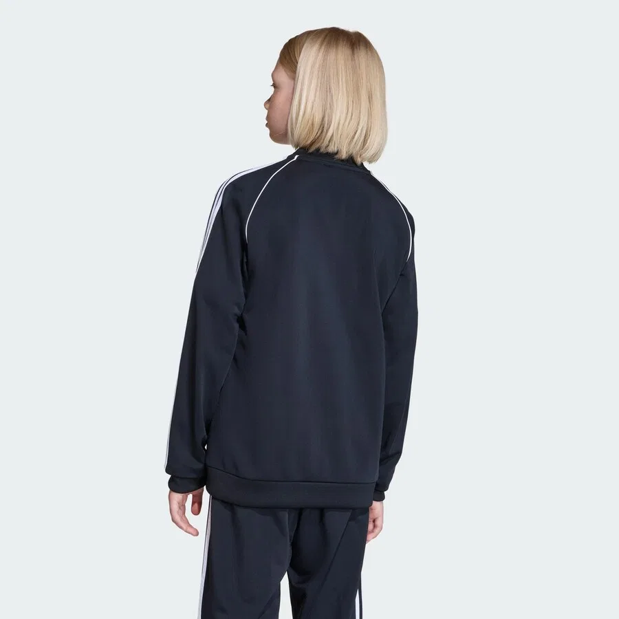 Худи на молнии ADIDAS ORIGINALS 'Sst' черного цвета — фото 3