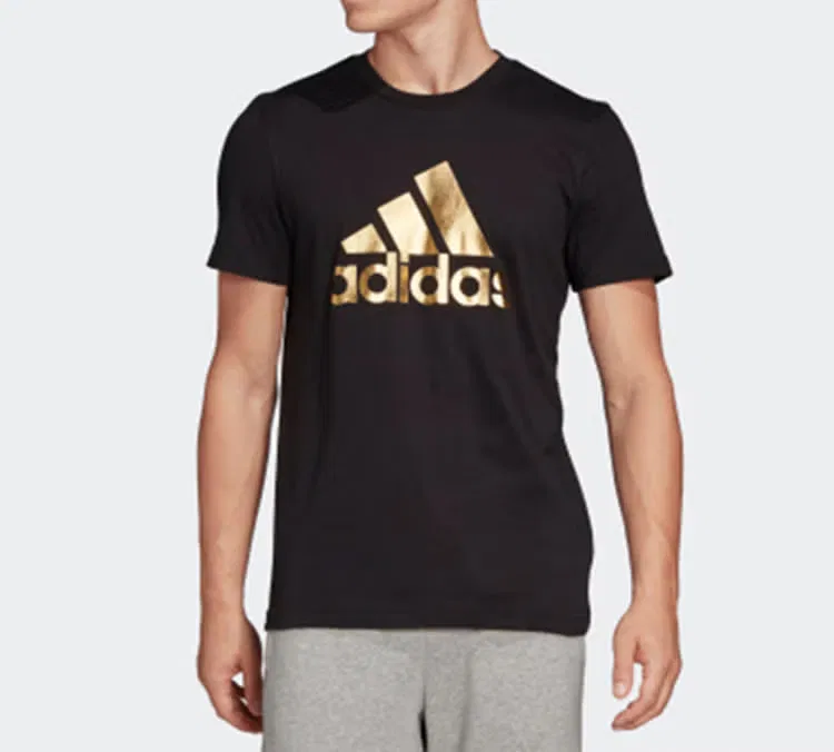 Футболка с принтом 8-Bit Foil Grfx Adidas, черный — фото 2