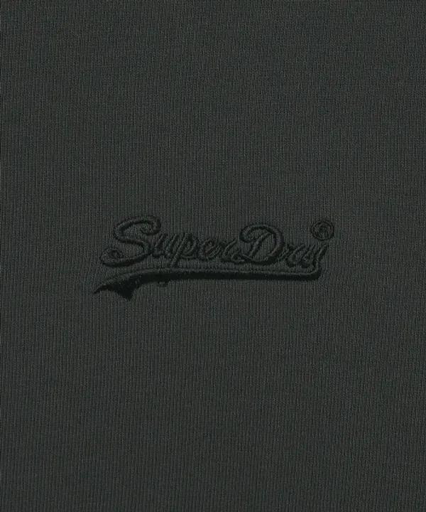 Футболка с круглым вырезом, базовая, Superdry, угольный — фото 4