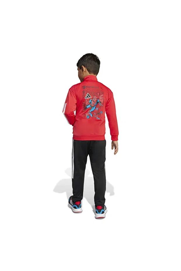 Детский спортивный комплект для девочек с длинным рукавом Adidas, Red — фото 4