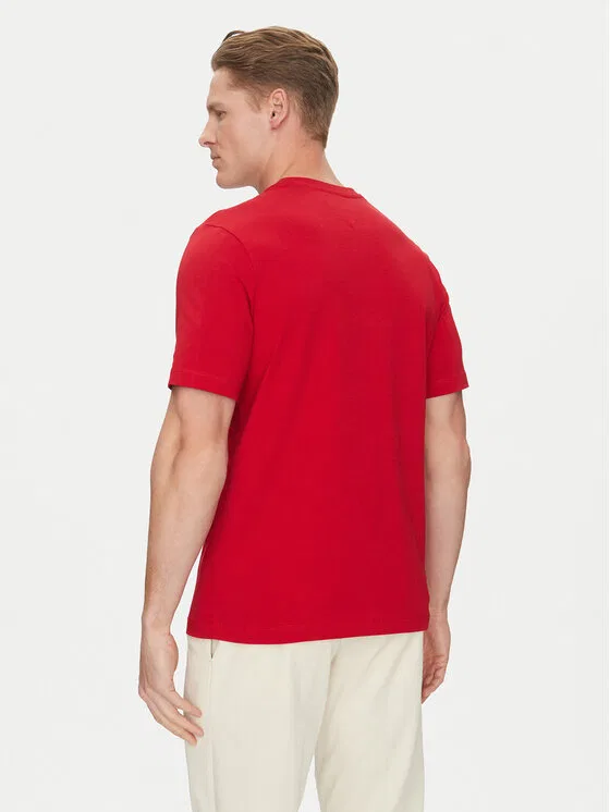 Футболка regular fit Script Logo Tommy Hilfiger, красный — фото 2