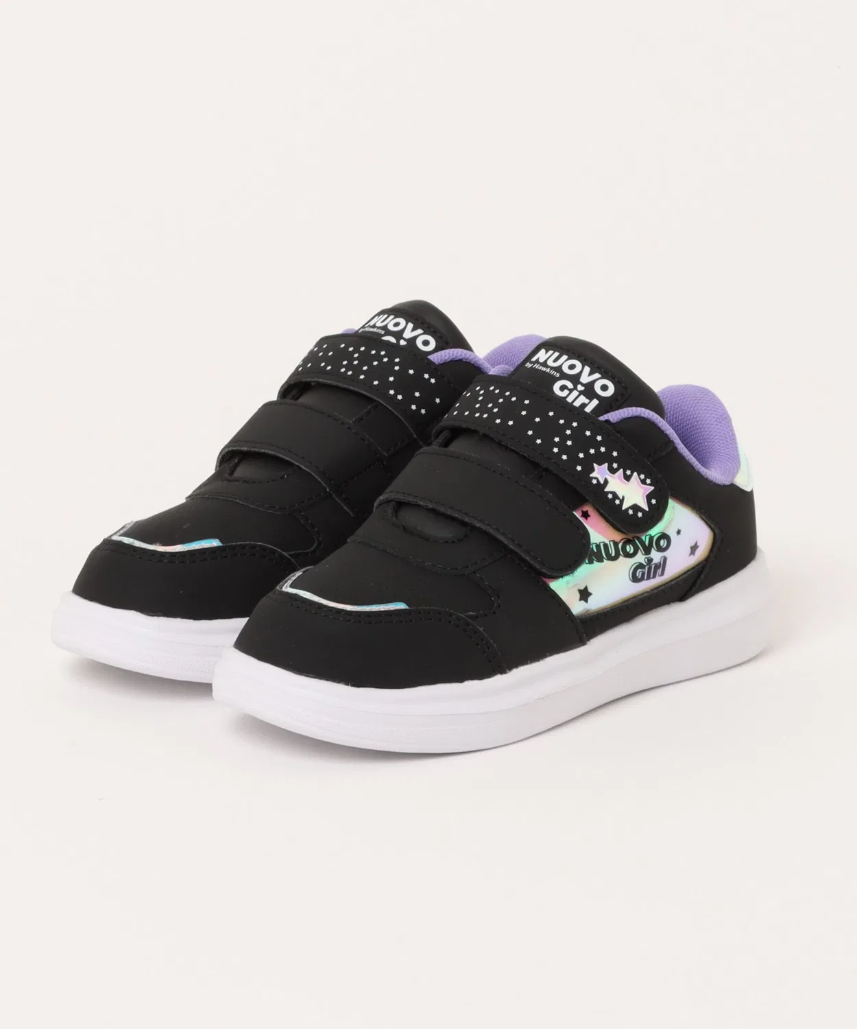 Детские кроссовки с блестящим ремешком Wendy N9383J NUOVO, Black