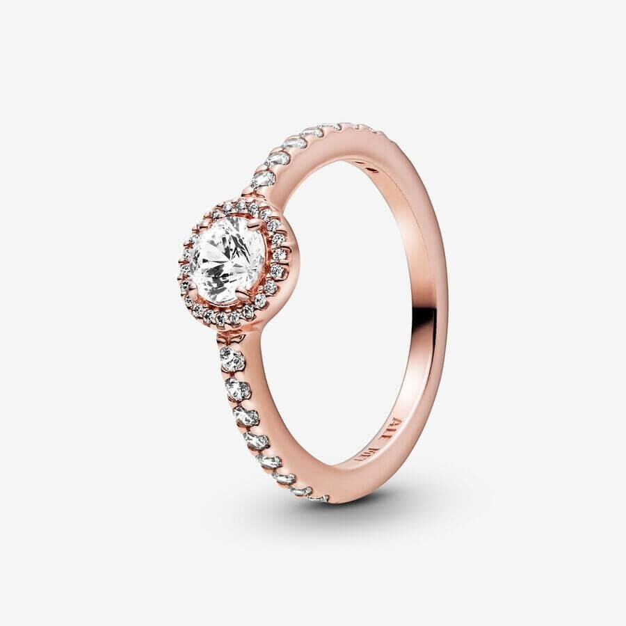 

Кольцо Pandora Timeless Classic Sparkle Halo, розовое золото
