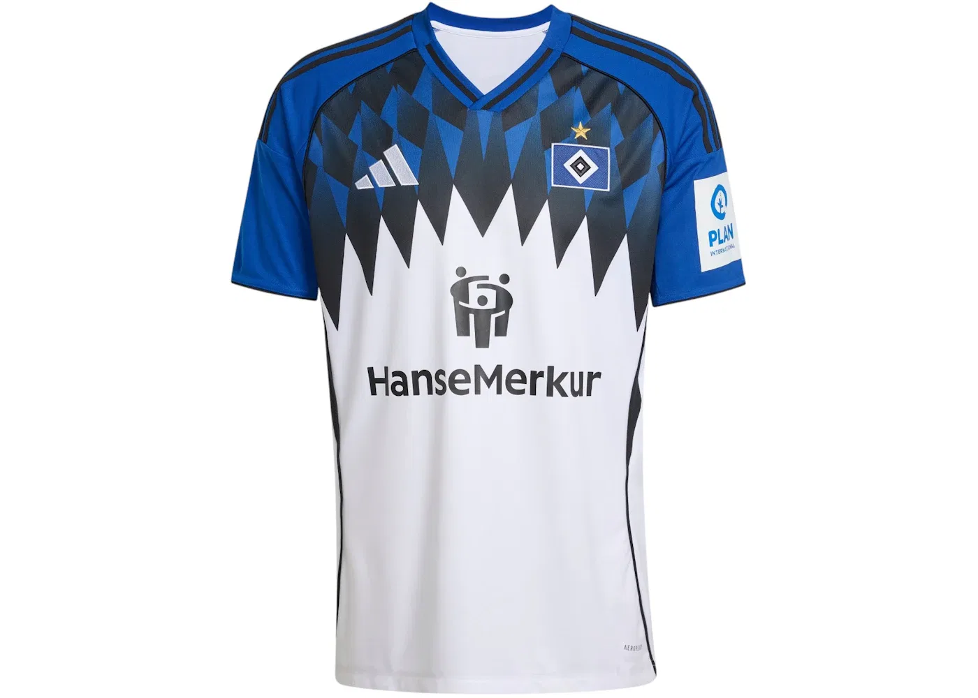 Детская футбольная футболка с длинным рукавом Jersey Adidas, White Royal Blue