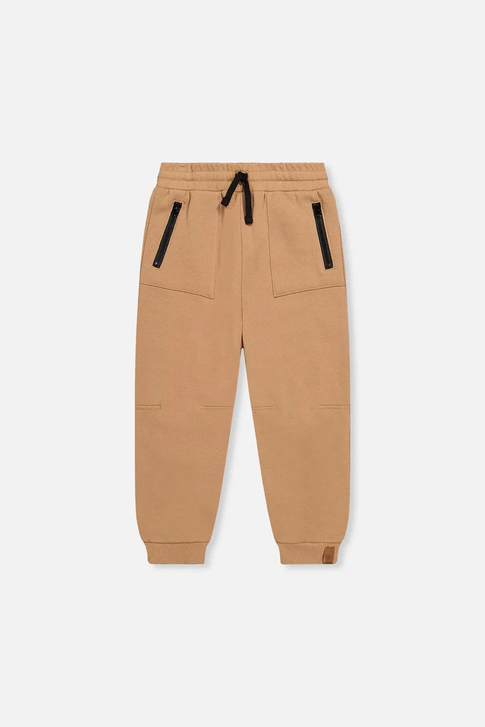 Детские спортивные штаны из флиса с карманами Deux par Deux, Brown Tannin