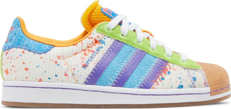 Кроссовки Adidas S.E.E.D x Wmns Superstar G20 CM 201 'Paint Splattered', оранжевый - фото