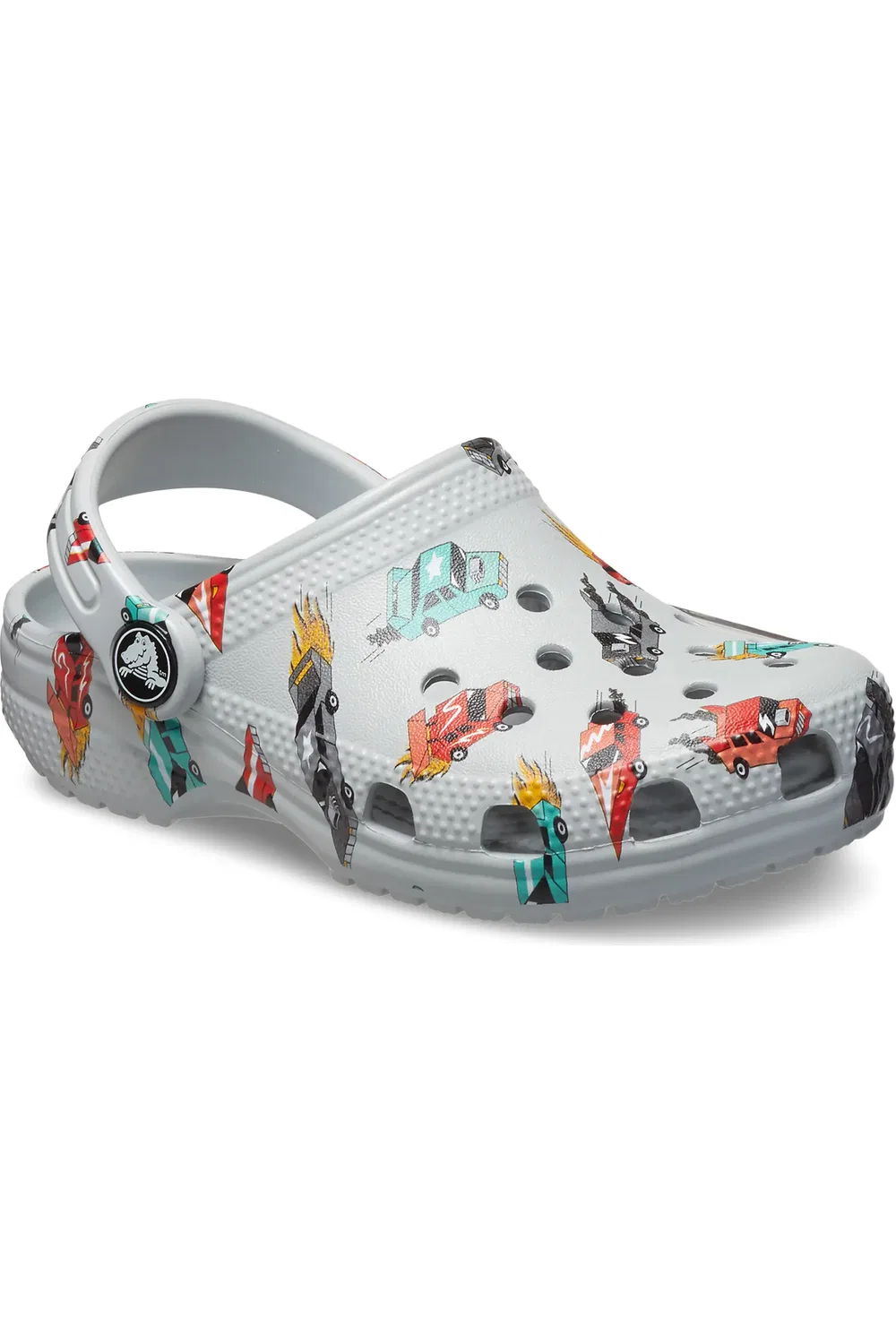 Клоги детские с вентиляцией Race Car Print Classic CROCS, Mirage/Multi