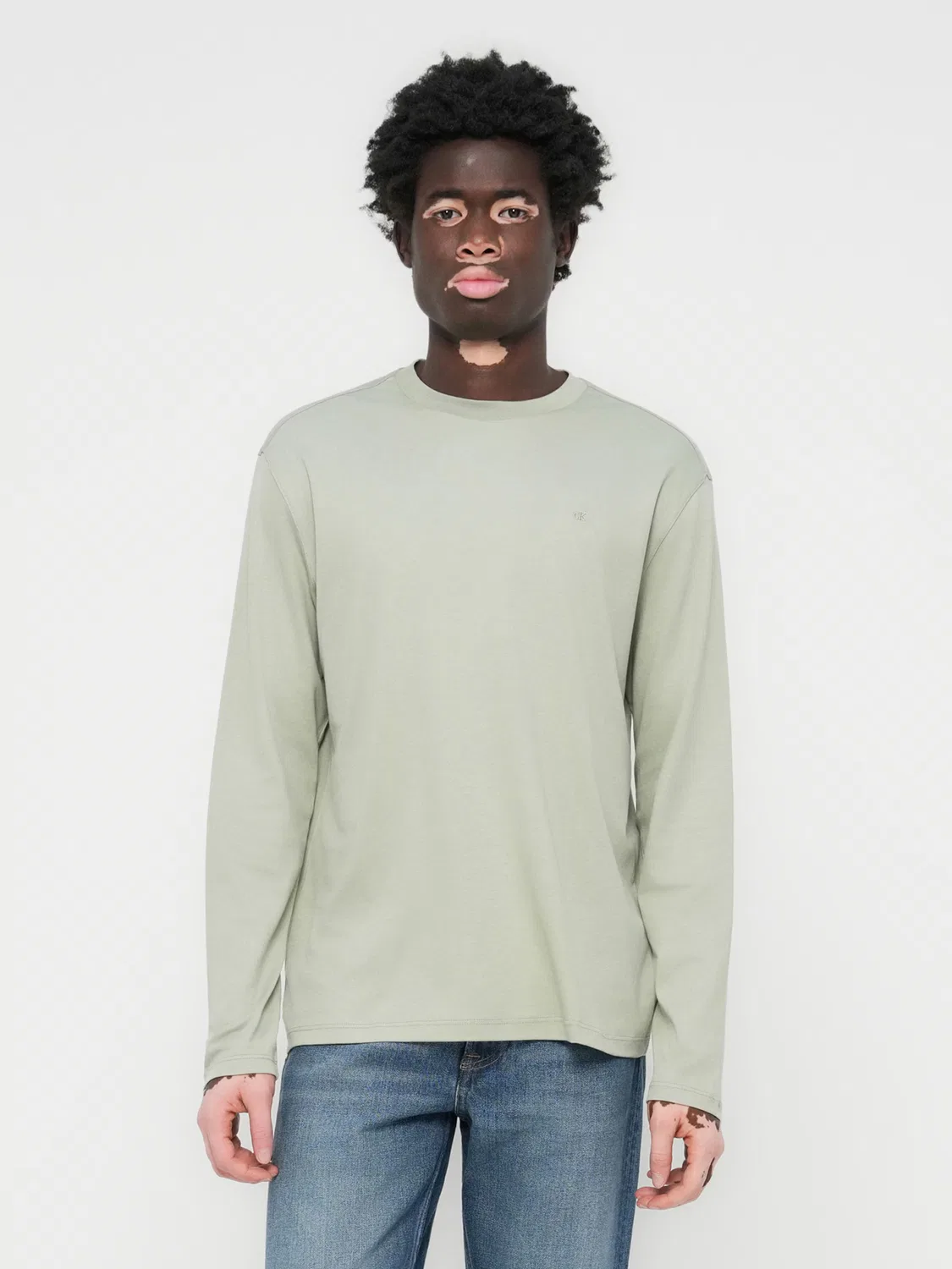 Рубашка Calvin Klein пастельно-зеленого цвета — фото 2