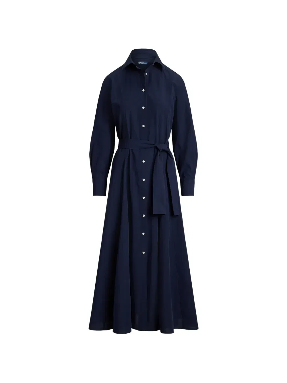 Платье-рубашка миди Florence с поясом Polo Ralph Lauren, синий