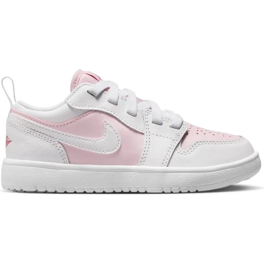 Кроссовки повседневные с липучками Nike Jordan 1 Low Alt Leather, Розовый