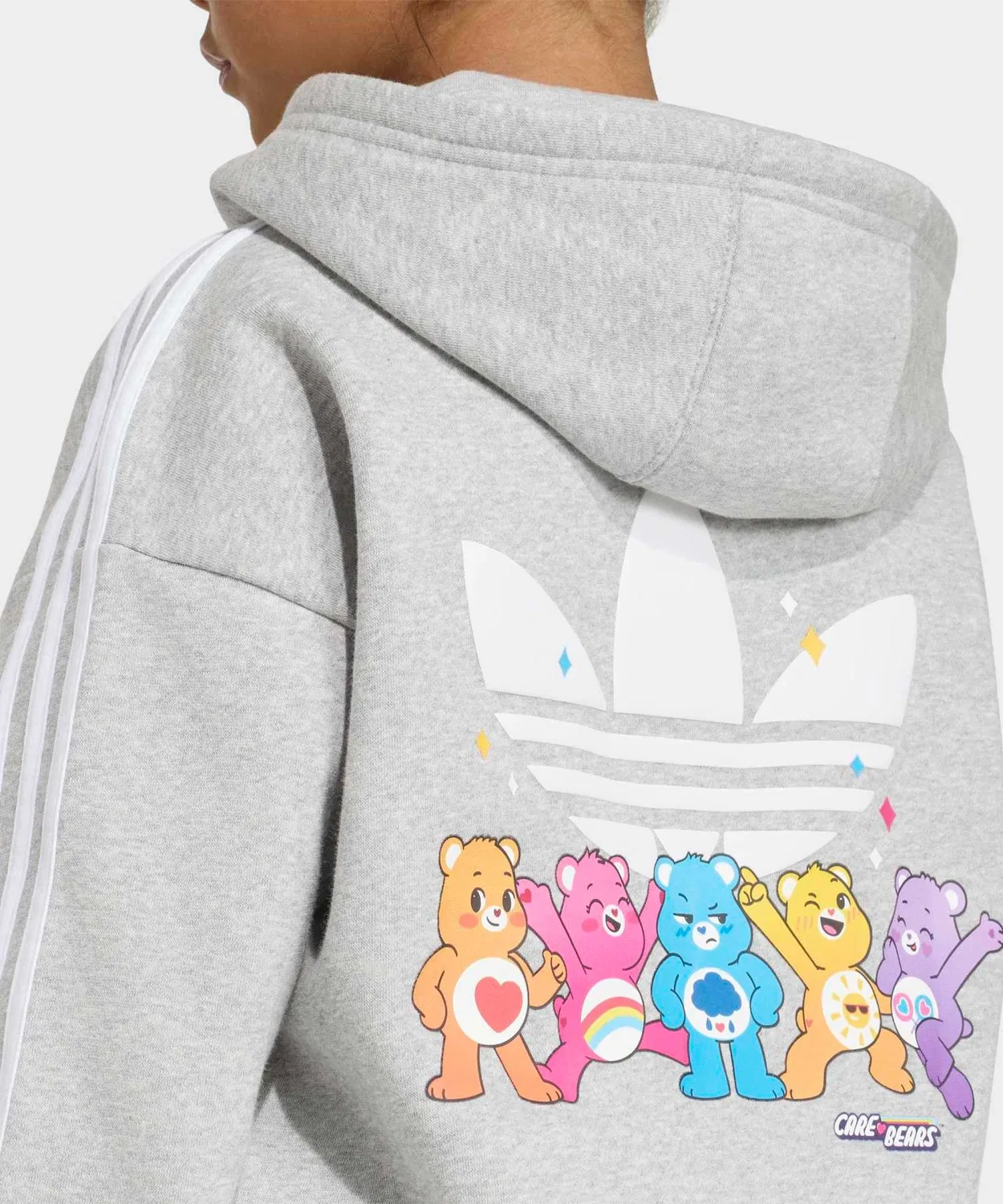 Детский оверсайз-худи с принтом Care Bears, модель KS4207 Adidas, Grey