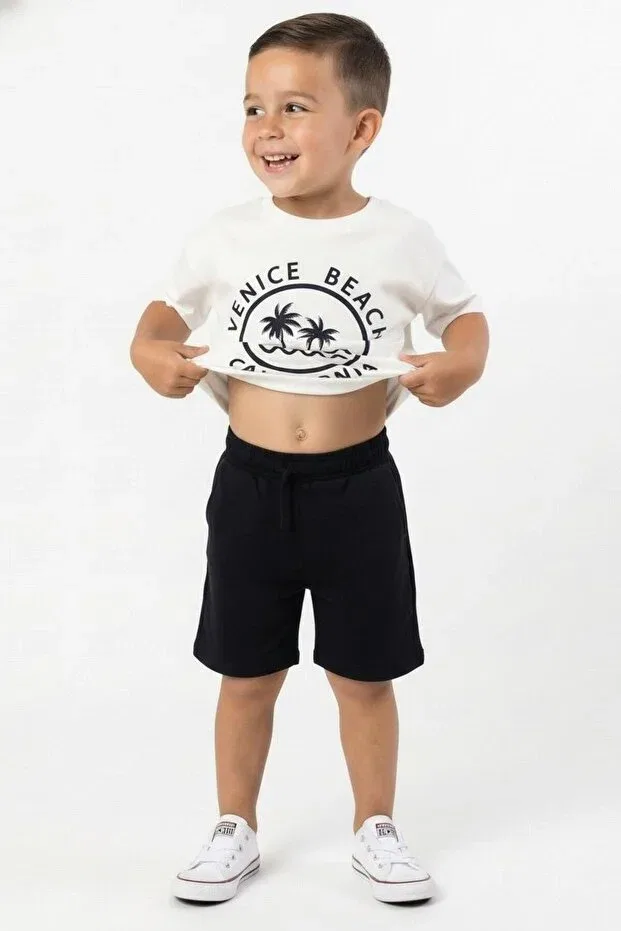 Детская футболка с принтом California Miababy, Navy Blue