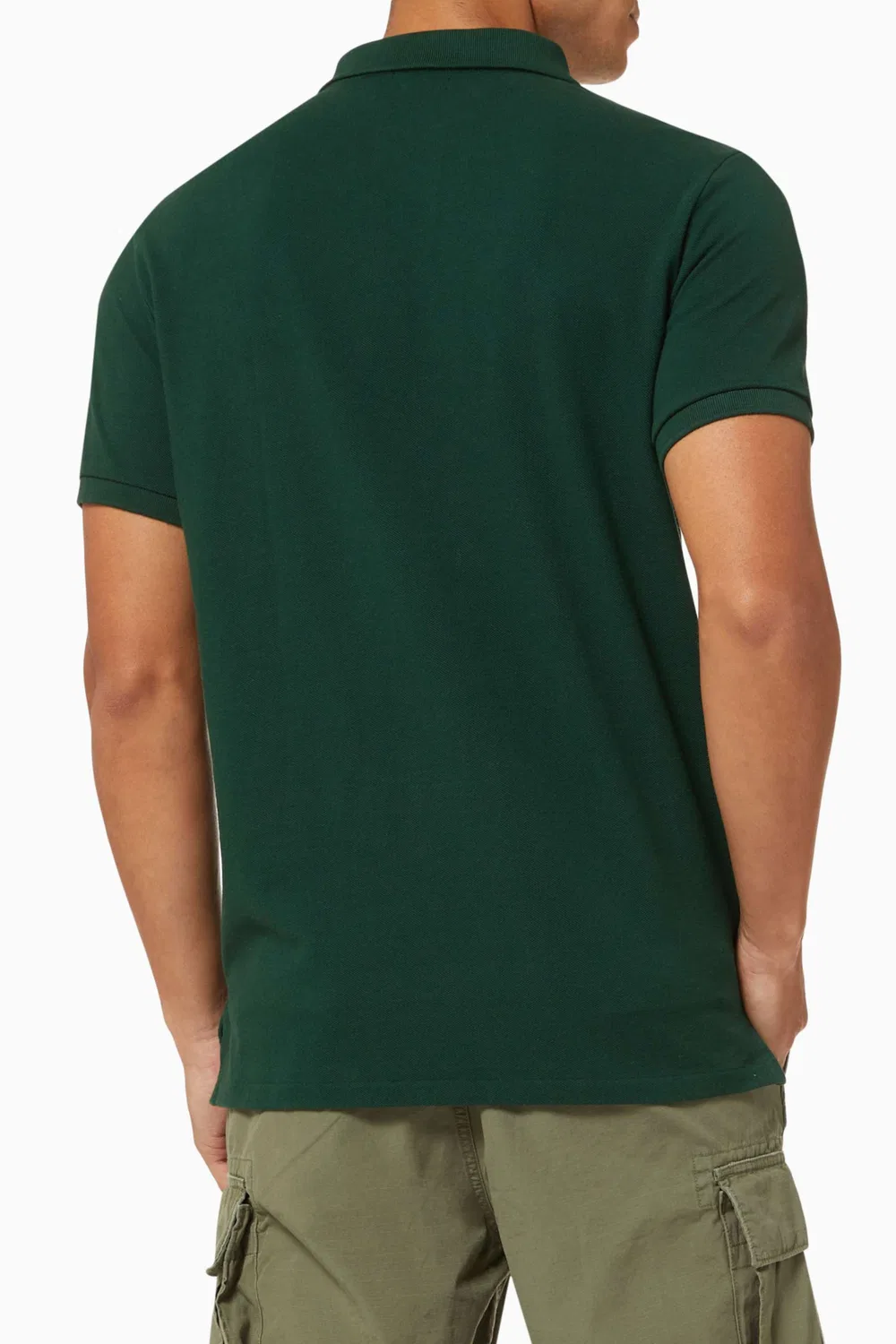 Поло с принтом Custom Slim Fit Polo Ralph Lauren, зеленый — фото 3