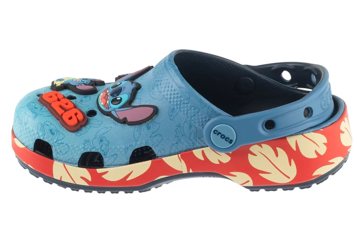 Сабо детские с принтом Stitch Crocs, синий — фото 2