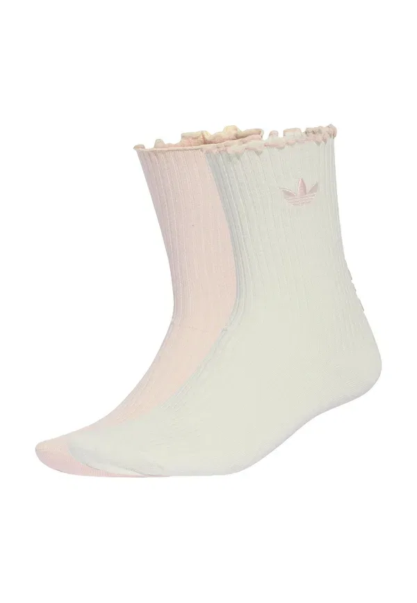 Носки с оборками, комплект из 2 пар, унисекс - носки Adidas Originals, кремовый