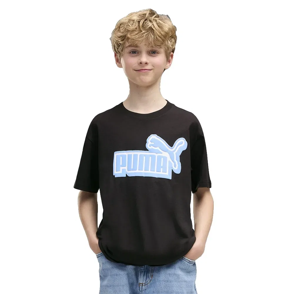 Футболка с коротким рукавом Puma Essential Logo Lab Relaxed Front Graphic, черный
