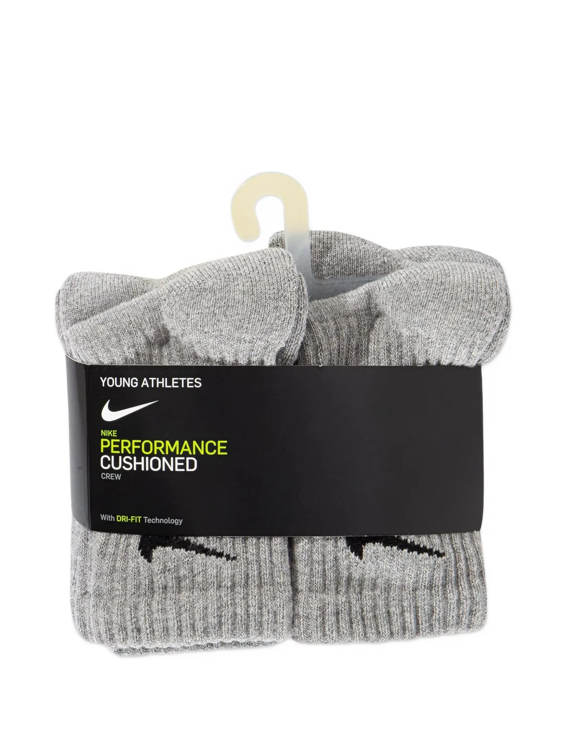 Комплект Dri-FIT из шести пар носков с вышитым логотипом Nike Kids, серый — фото 3